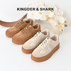 经典鲨2024年秋季新款韩版百搭圆头系带平底休闲鞋德训鞋女KW313-D37011 商品缩略图1