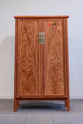 红桥红  家具严选  缅甸花梨（大果紫檀）【130 小号素面 圆角柜】