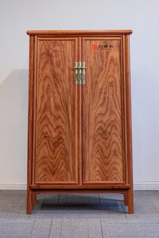 红桥红  家具严选  缅甸花梨（大果紫檀）【130 小号素面 圆角柜】 商品图0