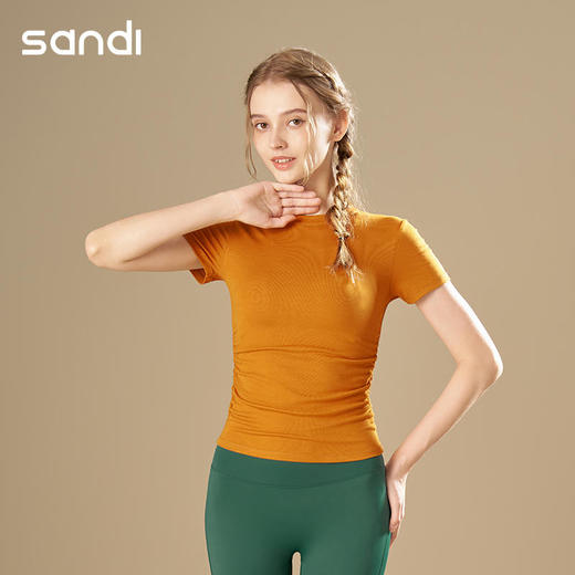 三蒂2024秋冬sandi短袖不可插胸垫SG23017 商品图2