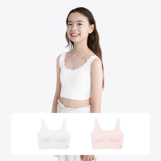 ubras旗下likeuu启蒙一阶段初发育8-12岁囡囡桃文胸ZY 商品图4
