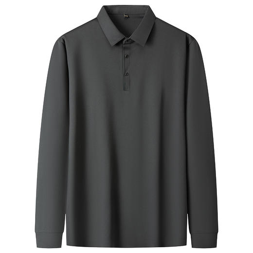 【新款DKP】大依优型大码长袖Polo衫翻领休闲加肥加大男士胖子大码内搭上衣打底显瘦 商品图0