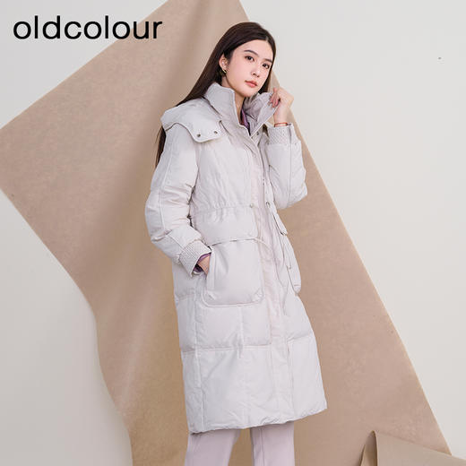 oldcolour欧珂冬季新款时尚修身中长款羽绒服女P450907A1 商品图2