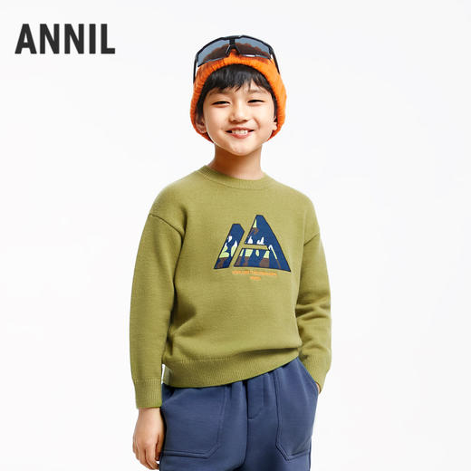 男童潮趣绣花毛衣安奈儿童装AB434517 商品图2