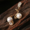 Manreya玛芮雅王妃精品银镀金0感珍珠耳夹 商品缩略图8