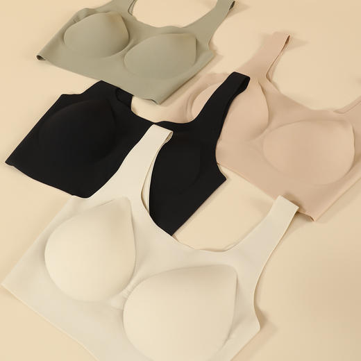 【无感反重力】花姿彤零重力bra 透气可机洗不跑杯 U领V领换着穿 宽肩带细肩带可选可调节 商品图6