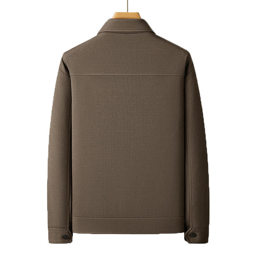 【新款DWD】大依优型大码翻领夹克外套加肥加大肥佬休闲上衣男士胖子潮流 商品图5