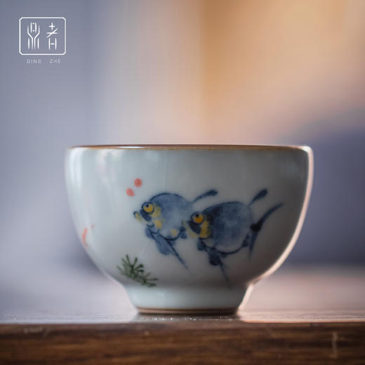 问鼎鼎者青花如晤杯(神仙鱼)（缺货） 商品图0