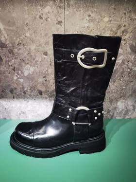 【云粉节】BF楼westory新款秋冬马丁皮带扣西部牛仔短靴