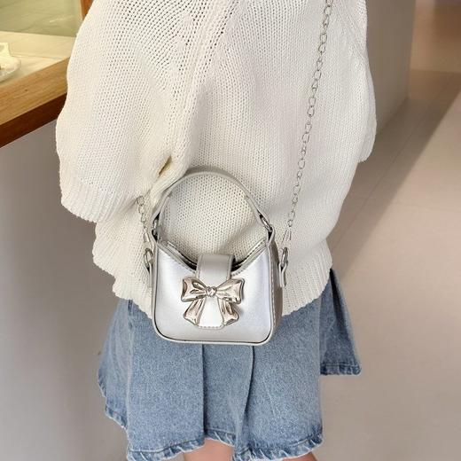 【甜美升级，儿童包界的时尚小公主】迷你蝴蝶结小包包儿童包包，2025新款流行mini亲子款手提零钱包QQ 商品图0