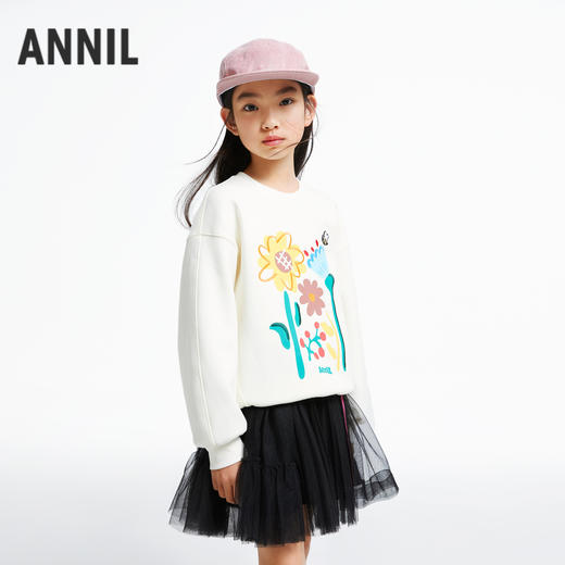 女童空气层暖卫衣安奈儿童装实体店同款AG431621 商品图2