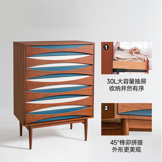 伽罗 JALO MCM风格笑脸七斗橱 商品图2