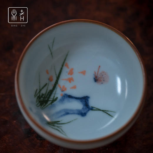 问鼎鼎者青花平口杯(白雪花)(三友)(竹叶芭蕉)(兰石)（缺货） 商品图4