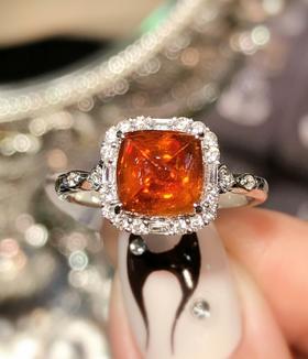 3克拉芬达石糖塔戒指