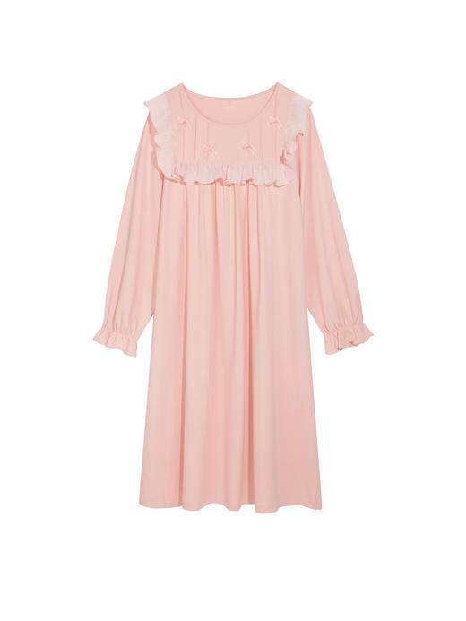 【79元限时秒杀】【秀黛】女浪漫风针织裙女士长袖睡裙L3551001T【门店同款】 商品图1