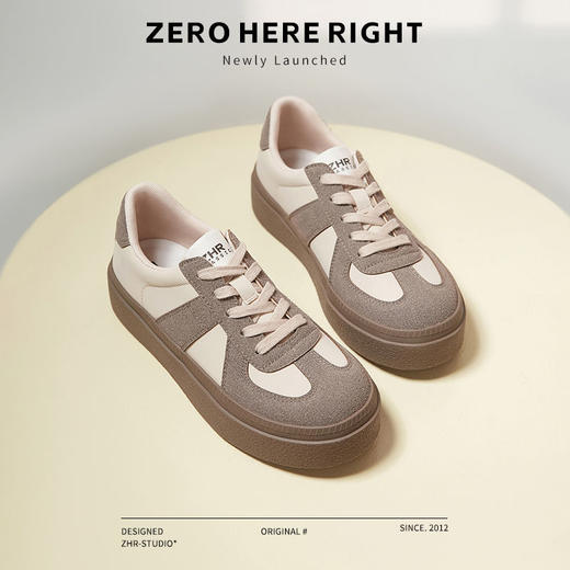 ZHR则则增高款德训鞋百搭板鞋2024秋季上新时尚运动休闲鞋潮流鞋 商品图8