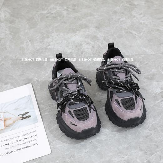 新品拼色厚底百搭显高女士老爹鞋253B43551（W） 商品图6