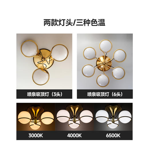 伽罗 JALO 喷泉吸顶灯 商品图4