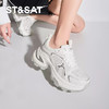 星期六时髦银色厚底增高运动老爹鞋SSC11120BY 商品缩略图3