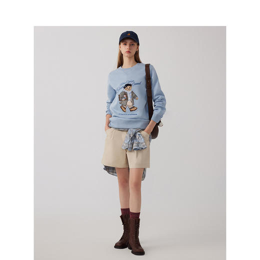 Teenie Weenie小熊卡通字母卫衣女冬季女卫衣TTMA244T02P 商品图2