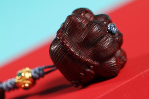 GJXJ0158°鱼与熊掌兼得紫檀小挂件 商品图3