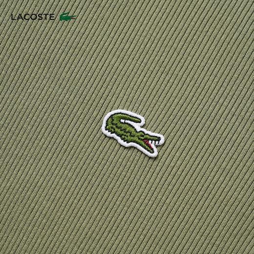 LACOSTE法国鳄鱼女装新款纯棉修身纯色圆领休闲短袖T恤TF5538-98 商品图3