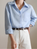 LR法式高级感棉麻宽松慵懒长袖衬衣 商品缩略图0