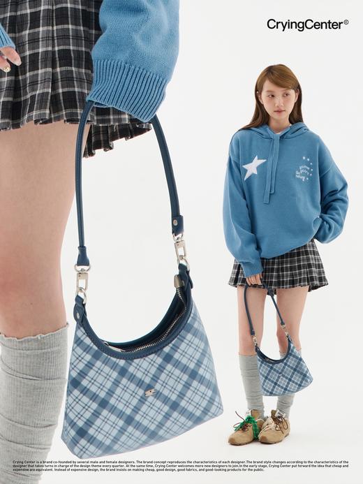 CryingCenter 格纹腋下皮包 哭喊中心 商品图1