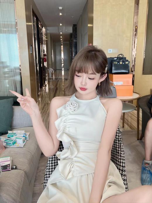 清仓捡漏 LINCHAOZHANG【白玫瑰】手工千层盘花荷叶边上衣+灯笼裙裤 LC240379 LK240305 商品图1