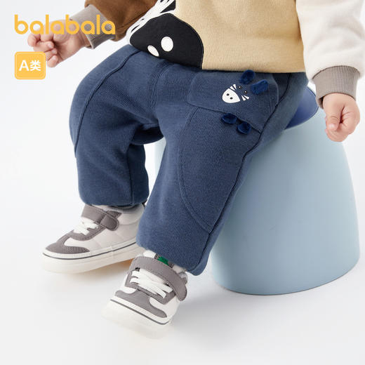 巴拉巴拉宝宝裤子男童长裤冬装运动裤休闲裤卫裤柔软舒适时尚可爱 商品图1