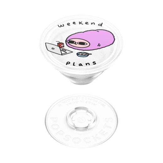 【小豆的悠游日常】周末豆 POPGRIP泡泡骚 Graphic平面系列 粉色 字母 卡通 商品图3