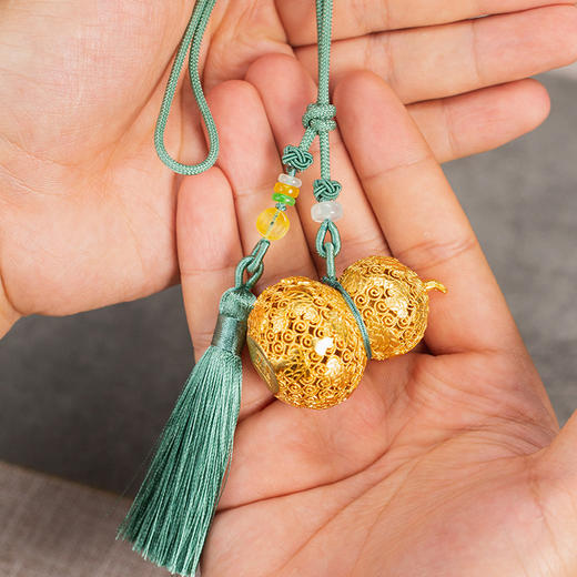 福禄欢喜葫芦挂件【朱炳仁铜 】 商品图6