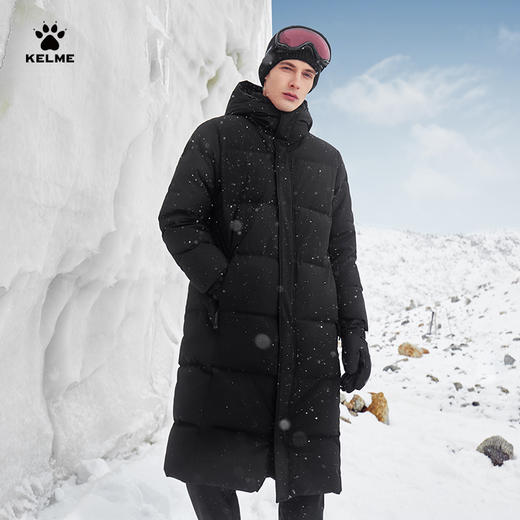 卡尔美新款旷野之幕系列男士长款羽绒服 商品图0