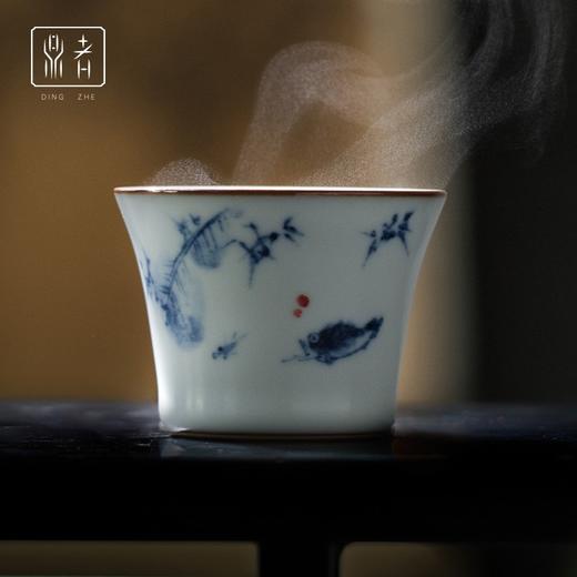 问鼎鼎者青花马蹄杯(芭蕉小鱼)马蹄杯(红莲)马蹄杯（牡丹）马蹄杯(迎春花)（缺货） 商品图5