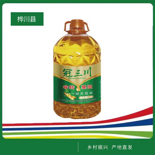 冠三川一级大豆油（非转基因)5L/桶*1 商品图0