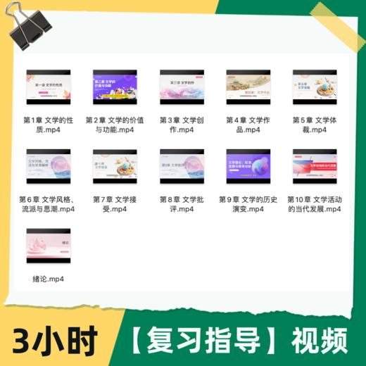 2027一往文学考研马工程版《文学理论》跟书笔记知识整理配3小时视频课程 商品图3