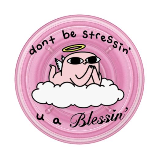 【小豆的悠游日常】天使豆 POPGRIP泡泡骚 Graphic平面系列 粉色 字母 卡通 商品图1