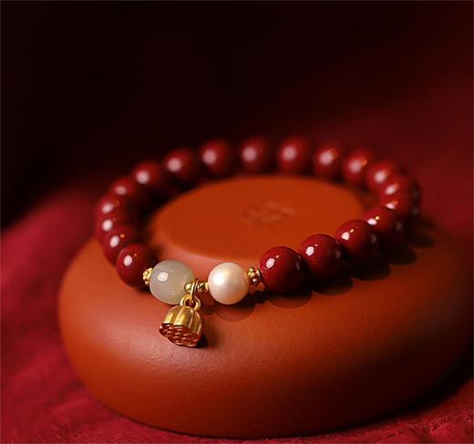 【春季焕新】【全球购】「买一送一」 BAOFANDI宝梵迪古法传承朱砂和田玉手链·现货速达 商品图4