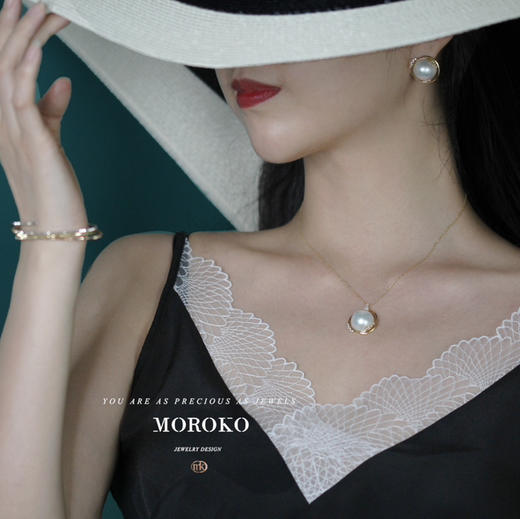 星月相伴·耳钉 | 极光马贝珍珠 商品图1