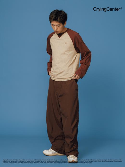 CryingCenter 撞色插肩宽松长袖tee 哭喊中心 商品图2