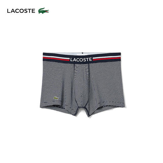 Lacoste法国鳄鱼男装新款时尚舒适3条装平角内裤5H3413-10 商品图2