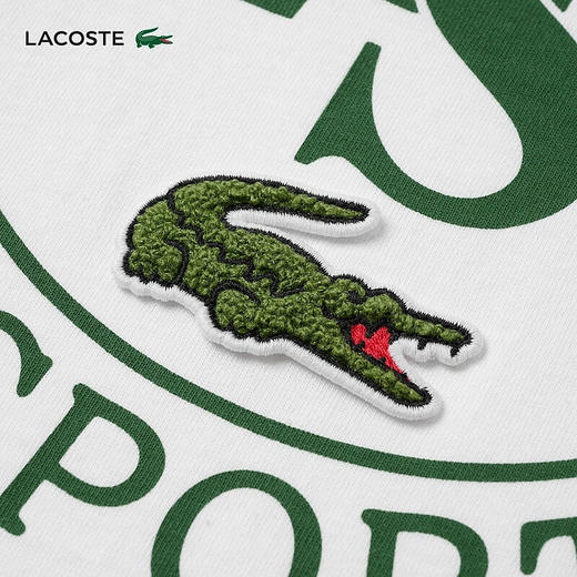 LACOSTE法国鳄鱼男装新款纯棉圆领时尚舒适宽松短袖T恤TH2753-10 商品图4