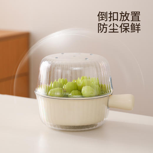 FaSoLa洗菜盆沥水篮新款厨房双层洗菜篮子洗水果篮水果盘客厅家用 商品图3