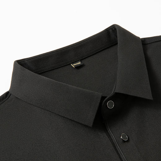 【新款DKP】大依优型大码长袖Polo衫翻领休闲加肥加大男士胖子大码内搭上衣打底显瘦 商品图1