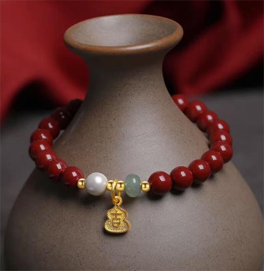 【春季焕新】【全球购】「买一送一」 BAOFANDI宝梵迪古法传承朱砂和田玉手链·现货速达 商品图6