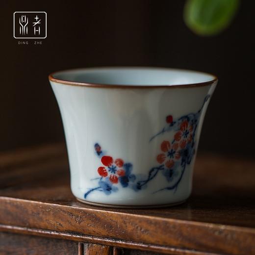 问鼎鼎者青花马蹄杯(芭蕉小鱼)马蹄杯(红莲)马蹄杯（牡丹）马蹄杯(迎春花)（缺货） 商品图0