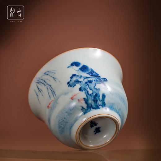 问鼎鼎者青花浮苍杯（观自在）（缺货） 商品图0