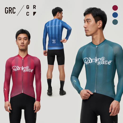 GRC桀骜无尽春秋新款CMYK疾驰踏手长袖上衣速干公路自行车骑行男 商品图0