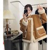 【粉色羊羔绒外套】短款冬季皮毛一体 冬季新款小个子韩系加厚小香风 商品缩略图2