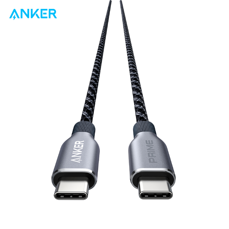 【热销】Anker Prime安克240W双typeC数据线适用于iPhone15/iPhone16安卓/macbook苹果PD快充编织线耐磨环保线 A88E2